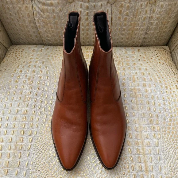 Celine Men’s Janco Calfskin Chelsea Boots, EU Size 40 - Picture 4 of 16